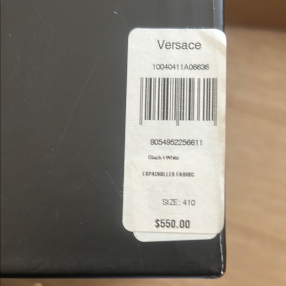 Versace Black and White espadrilles NWT full inclusion - Picture 3 of 4
